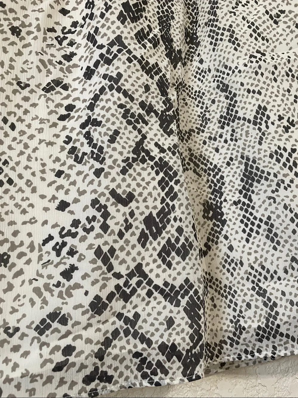 J.CREW Short Sleeve Snake Print Blouse